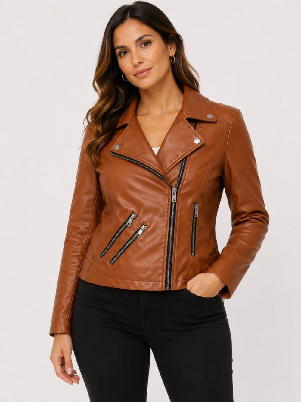 👉 SALE:: Classic Brown Bomber Jacket with Timeless Appeal